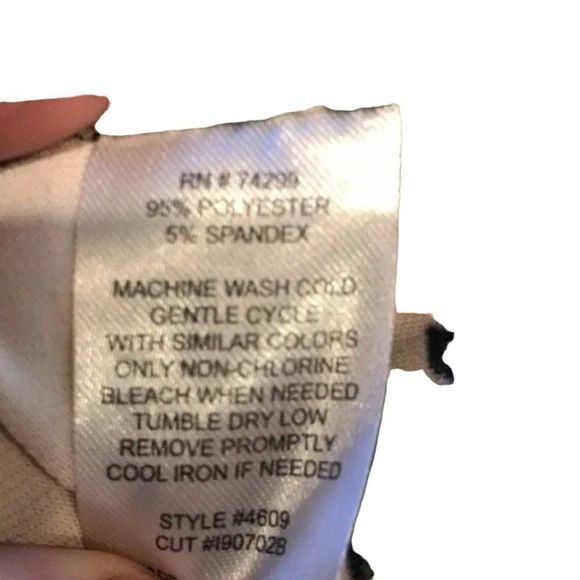 Enfocus Studio Dark Chocolate/Off-White Abstract Knee Length Long Sleeve Dress, - Picture 12 of 13